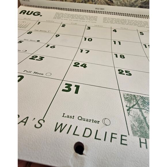 1983 Vintage Remington Dupont Calendar Hunting and Wildlife Memorabilia - Picture 5 of 6